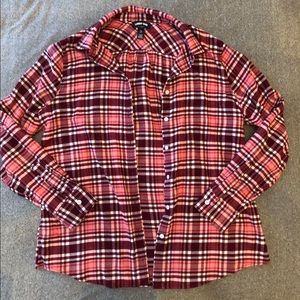 Plaid button down shirt